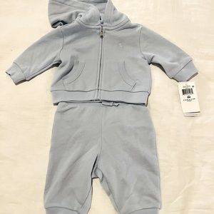 Ralph Lauren Baby Full-Zip Hoodie and Pants Set